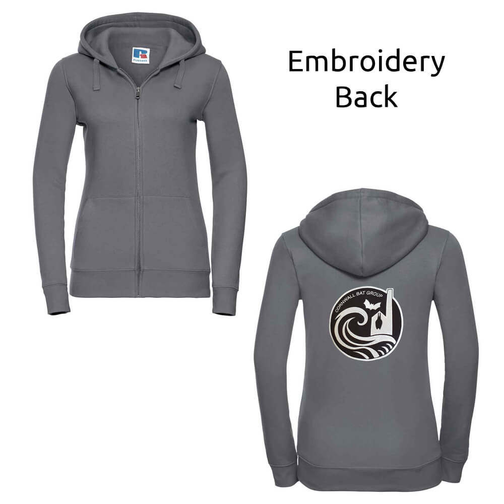 Cornwall Bat Group Womens Zip-Up Hoodie