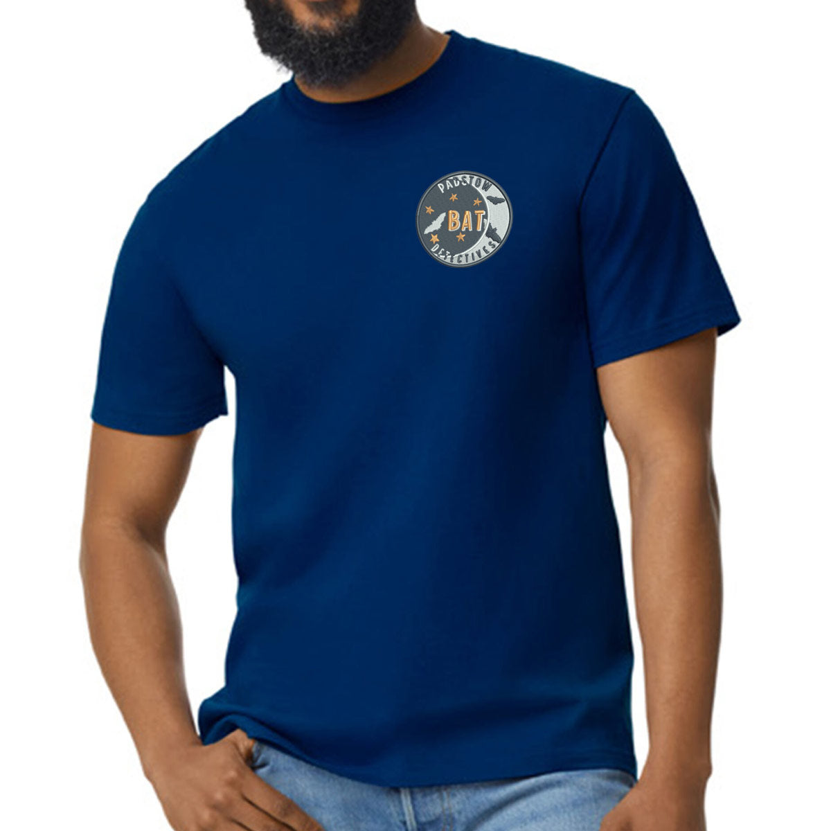 Padstow Bat Detectives Short Sleeve Unisex Navy T-Shirt