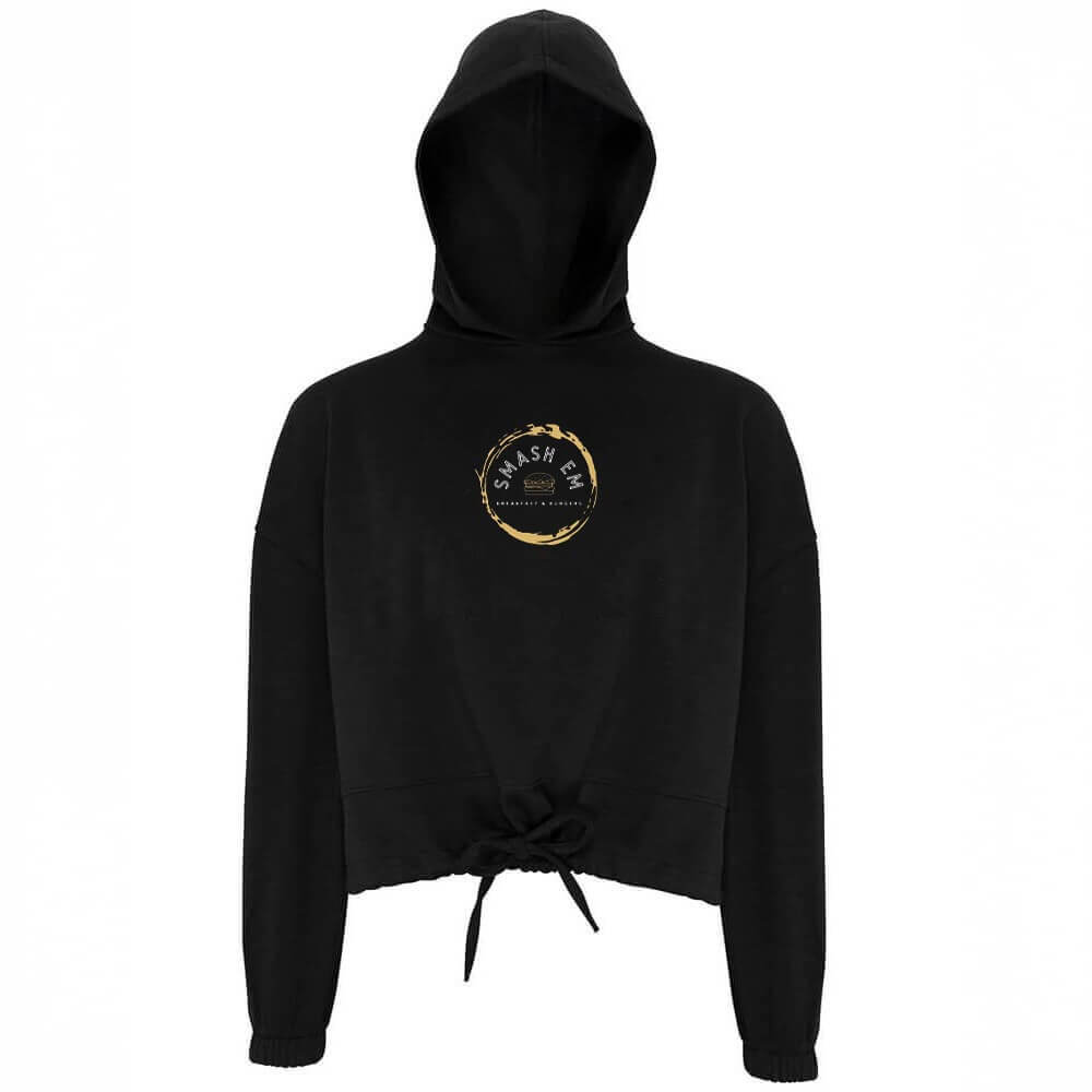 Smash Em Oversized Cropped Hoodie