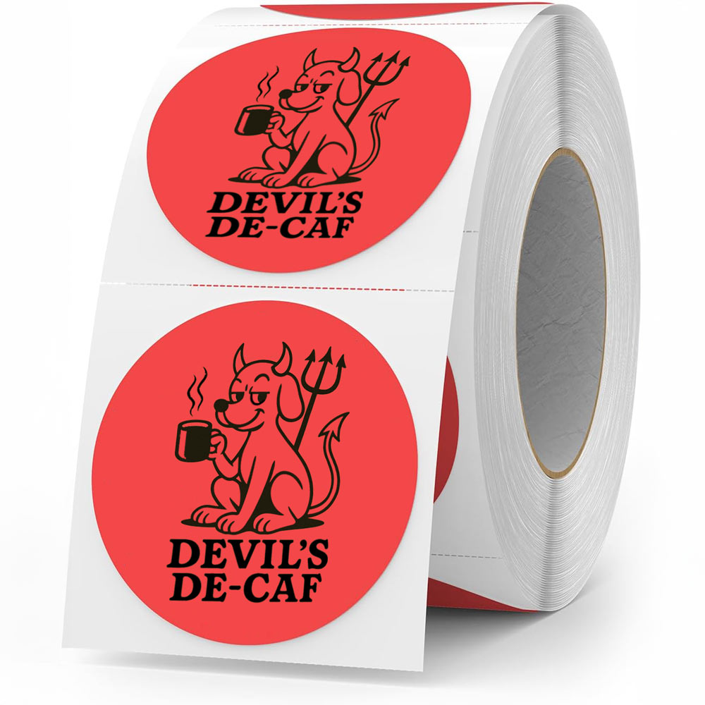 Devils De-Caf Labels