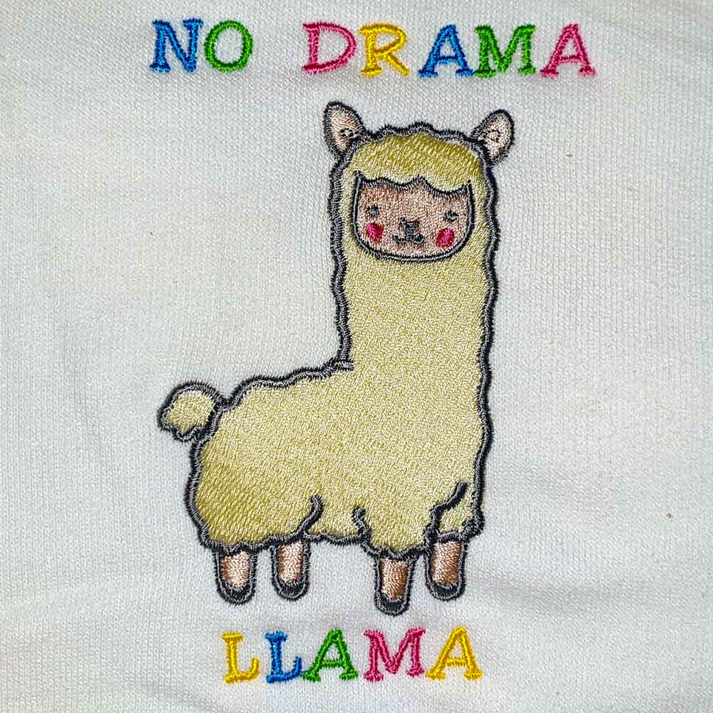 Drama Llama Digital Embroidery Pattern for purchase