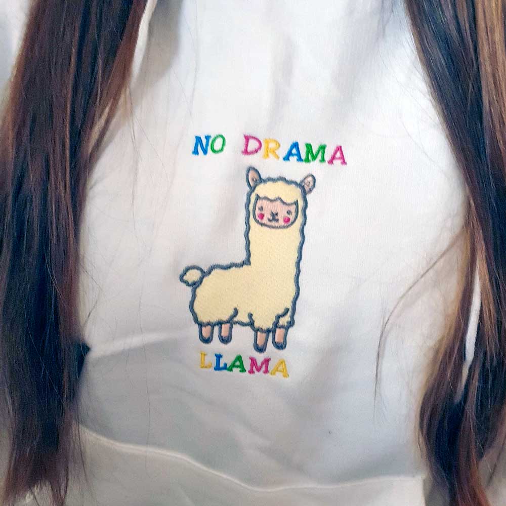Drama Llama Digitised Embroidery Pattern for download