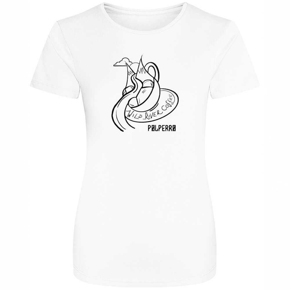 Ladies Cool T-Shirt with Wild River Coffee House Logo JC005
