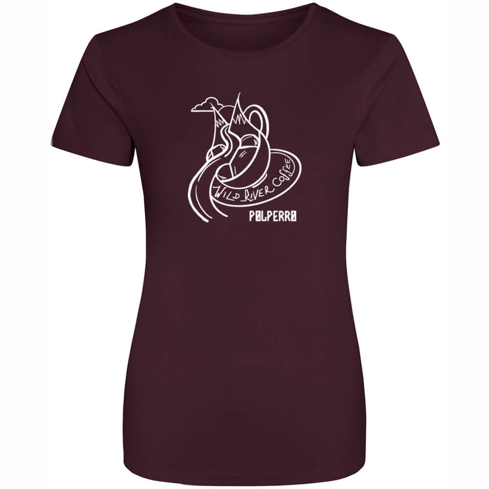 Ladies Cool T-Shirt with Wild River Coffee House Logo JC005
