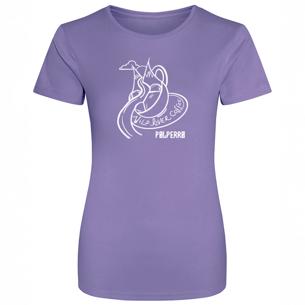 Ladies Cool T-Shirt with Wild River Coffee House Logo JC005