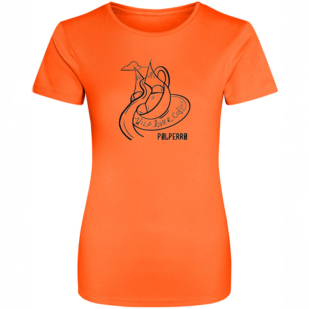 Ladies Cool T-Shirt with Wild River Coffee House Logo JC005