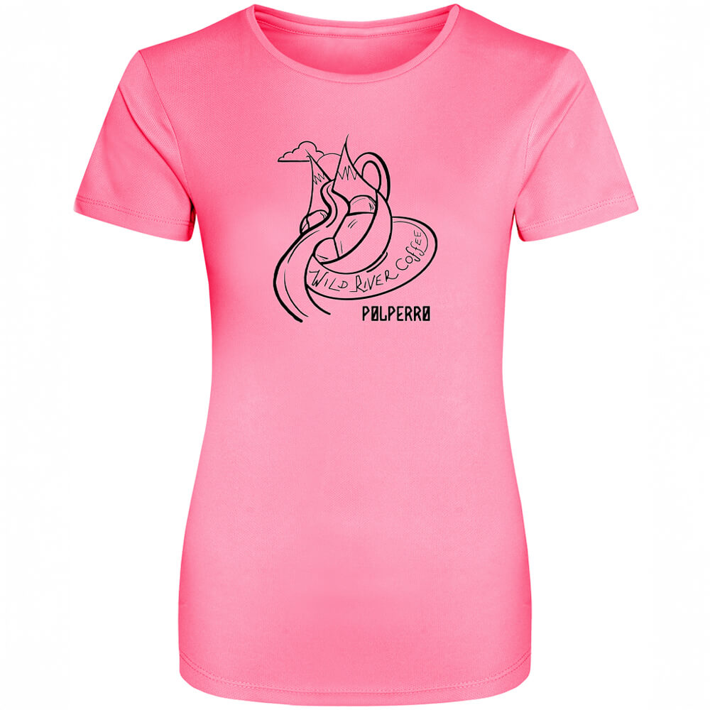 Ladies Cool T-Shirt with Wild River Coffee House Logo JC005