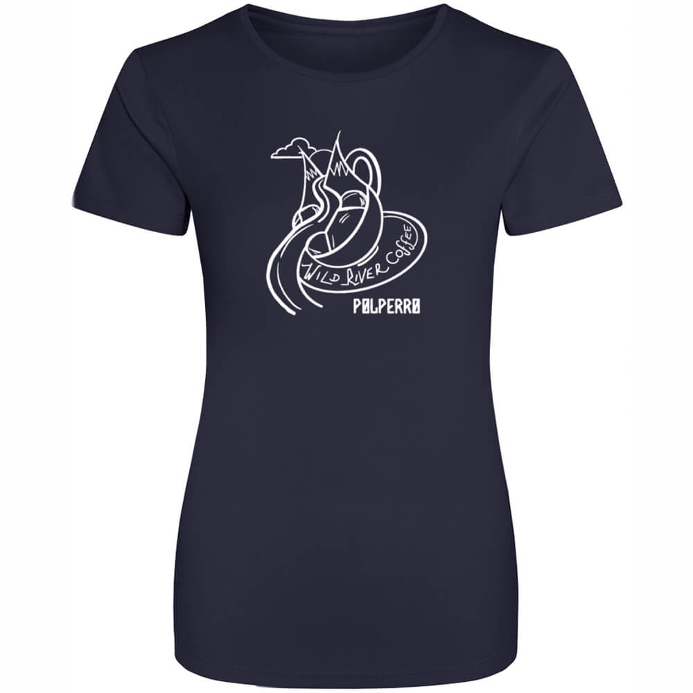 Ladies Cool T-Shirt with Wild River Coffee House Logo JC005