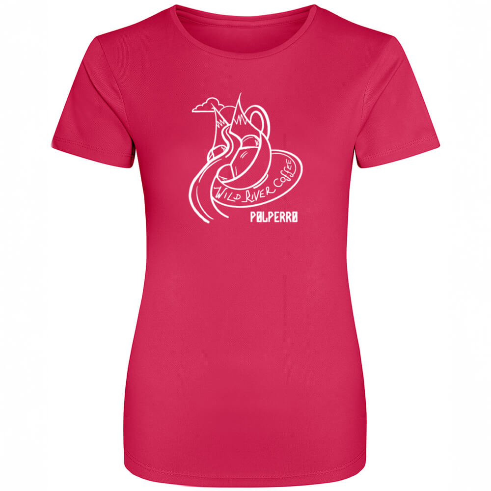 Ladies Cool T-Shirt with Wild River Coffee House Logo JC005