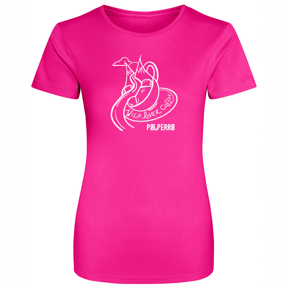 Ladies Cool T-Shirt with Wild River Coffee House Logo JC005