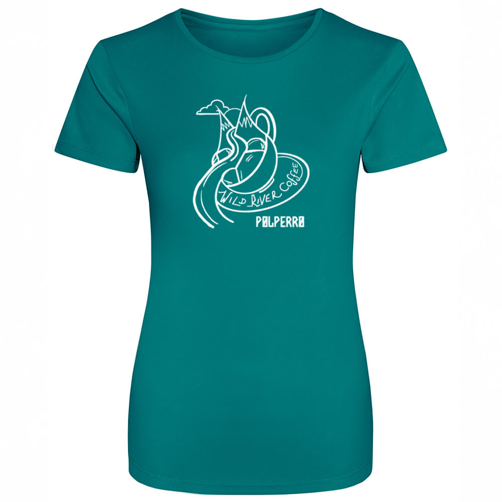 Ladies Cool T-Shirt with Wild River Coffee House Logo JC005