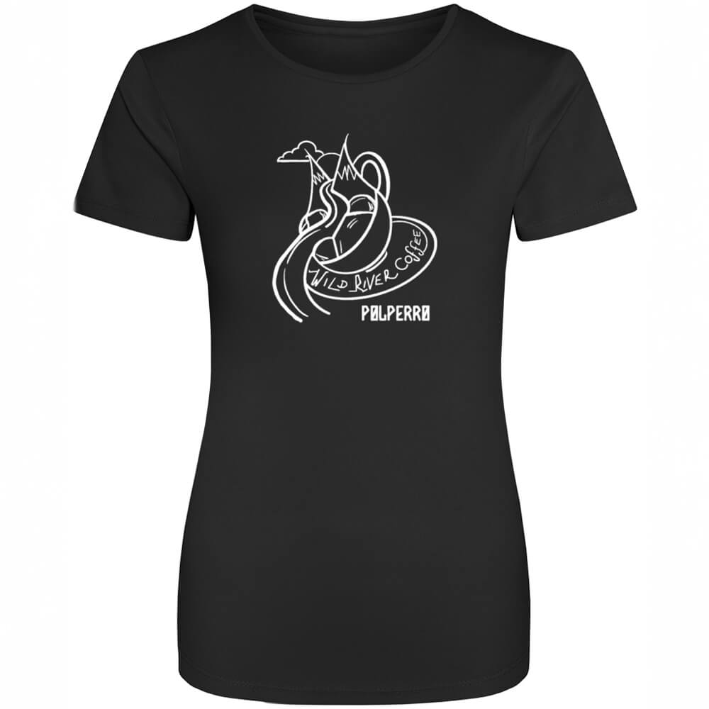 Ladies Cool T-Shirt with Wild River Coffee House Logo JC005