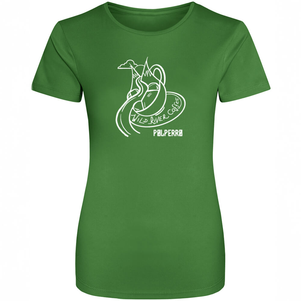 Ladies Cool T-Shirt with Wild River Coffee House Logo JC005
