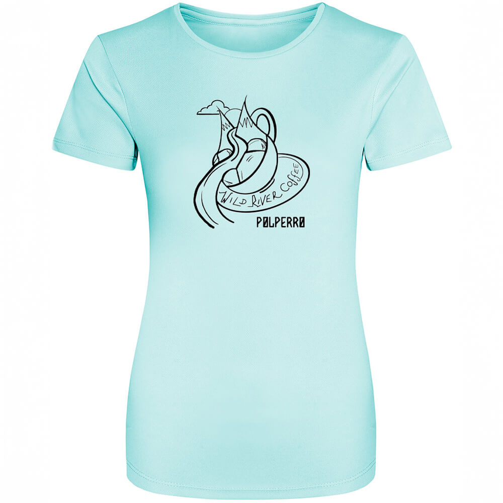 Ladies Cool T-Shirt with Wild River Coffee House Logo JC005