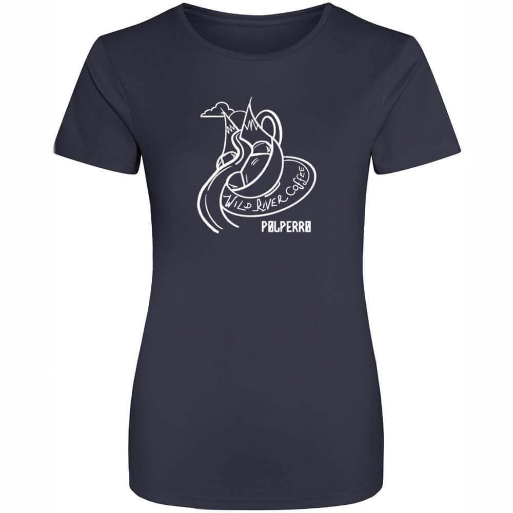 Ladies Cool T-Shirt with Wild River Coffee House Logo JC005