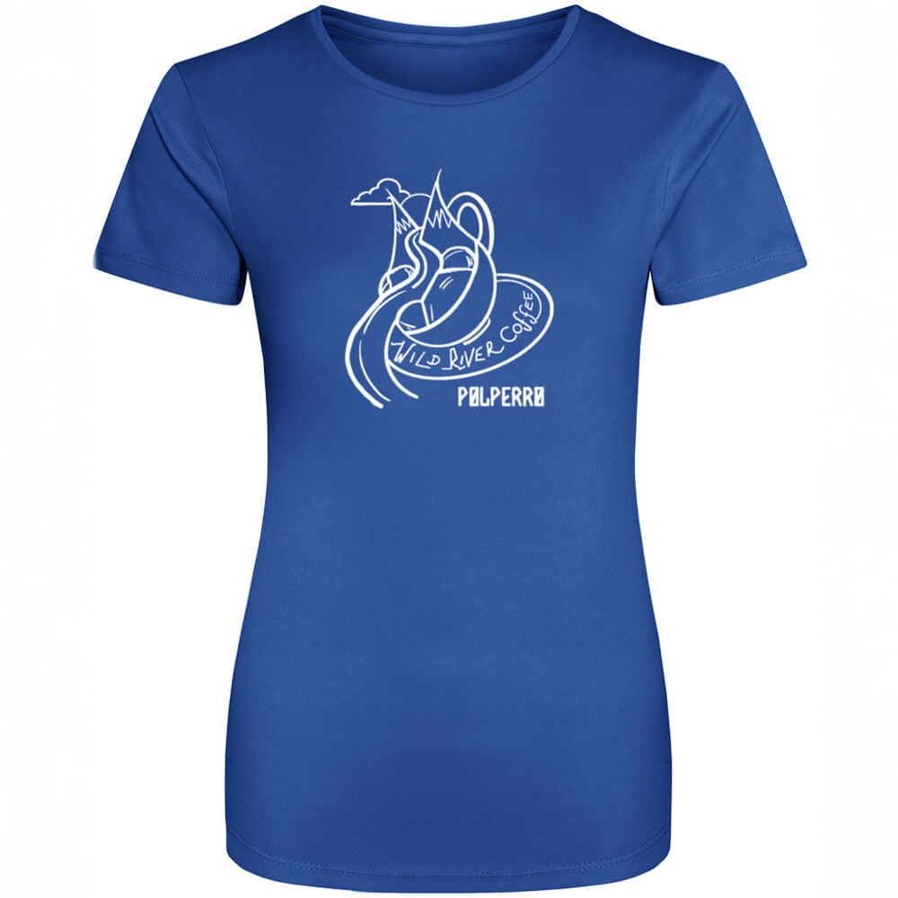 Ladies Cool T-Shirt with Wild River Coffee House Logo JC005