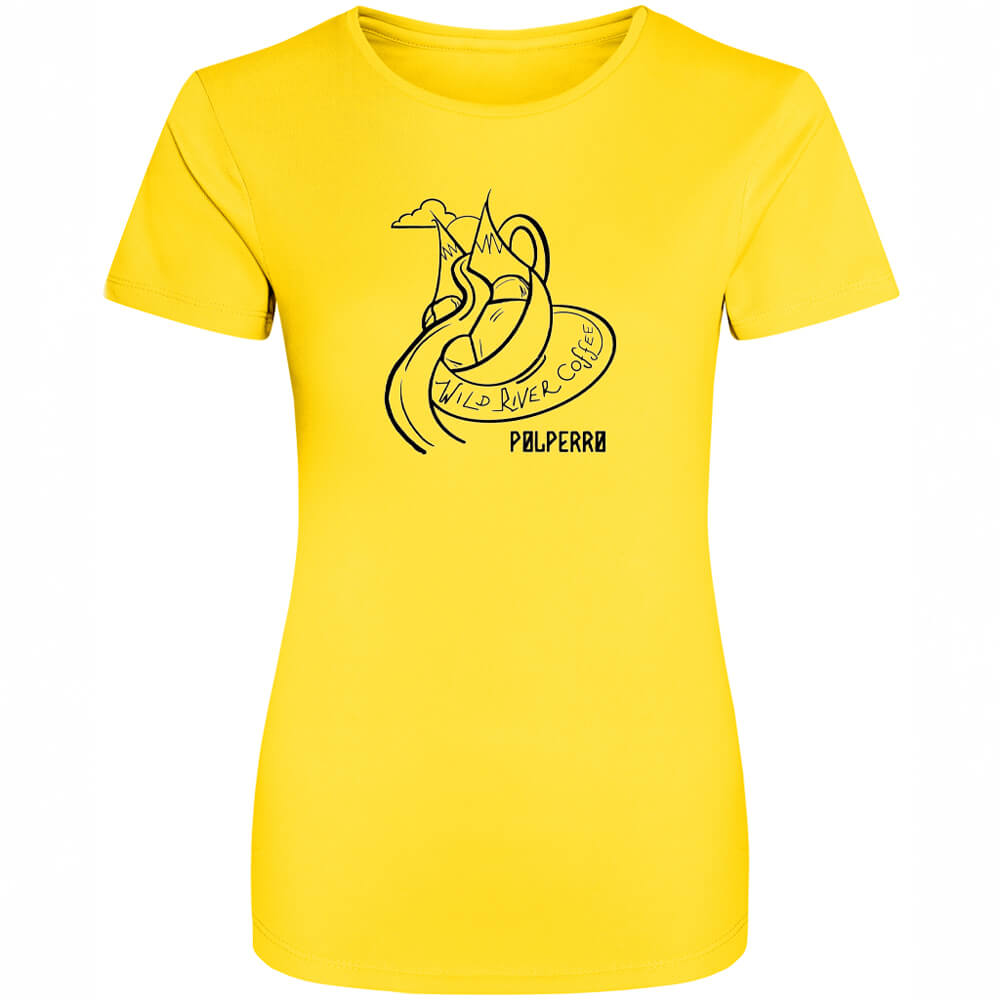 Ladies Cool T-Shirt with Wild River Coffee House Logo JC005