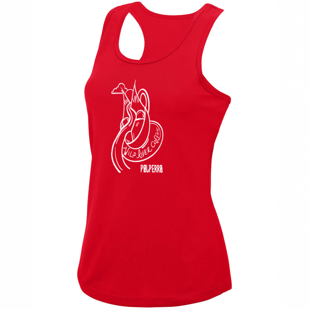 Ladies Cool Vest with Wild River Coffee House Logo JC015