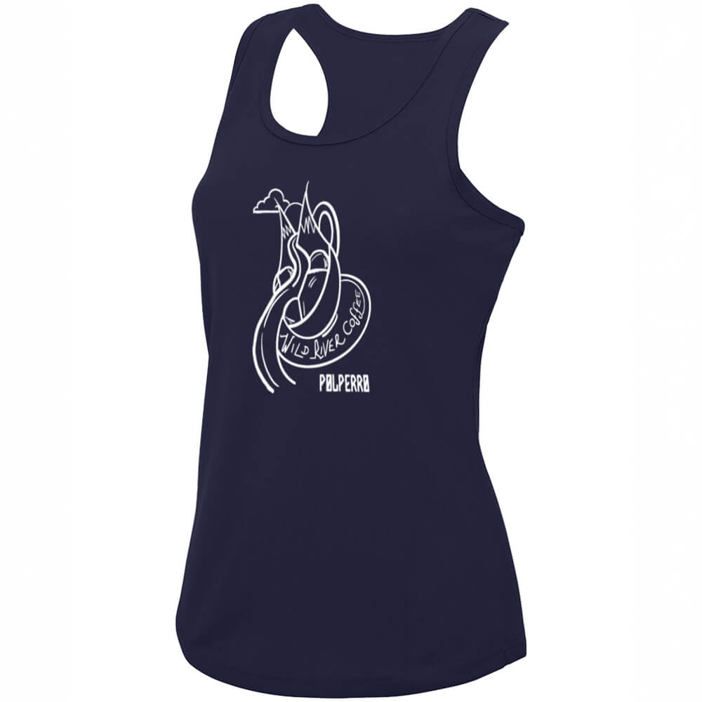 Ladies Cool Vest with Wild River Coffee House Logo JC015