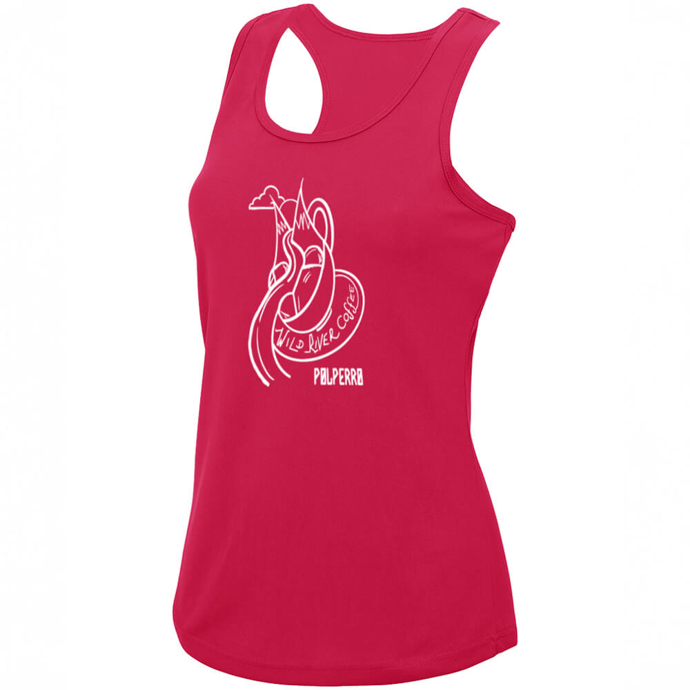 Ladies Cool Vest with Wild River Coffee House Logo JC015