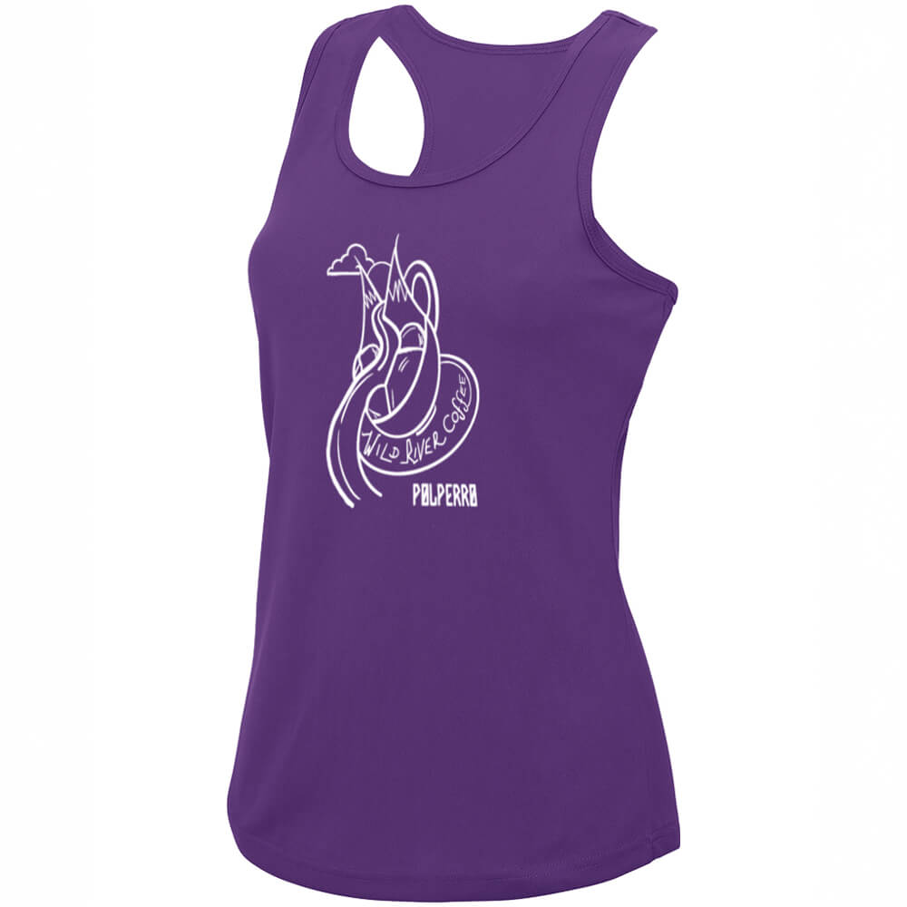 Ladies Cool Vest with Wild River Coffee House Logo JC015