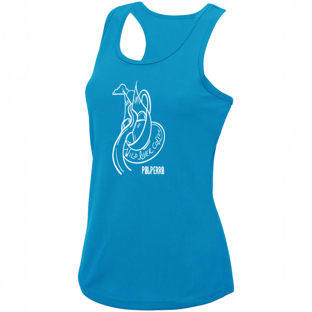 Ladies Cool Vest with Wild River Coffee House Logo JC015