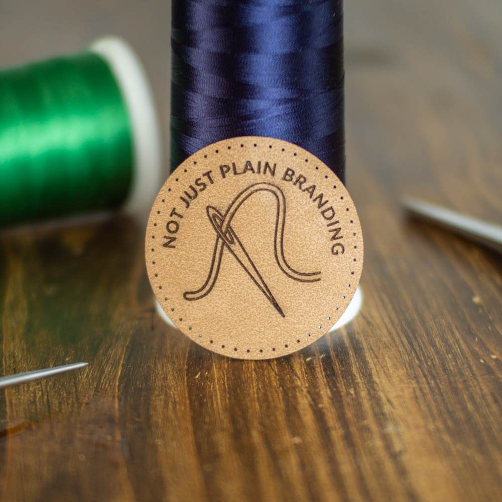 Faux Leather Laser Engraved Patchs