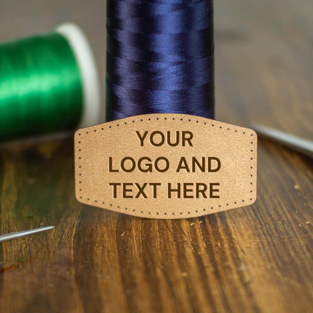 Faux Leather Laser Engraved Patchs