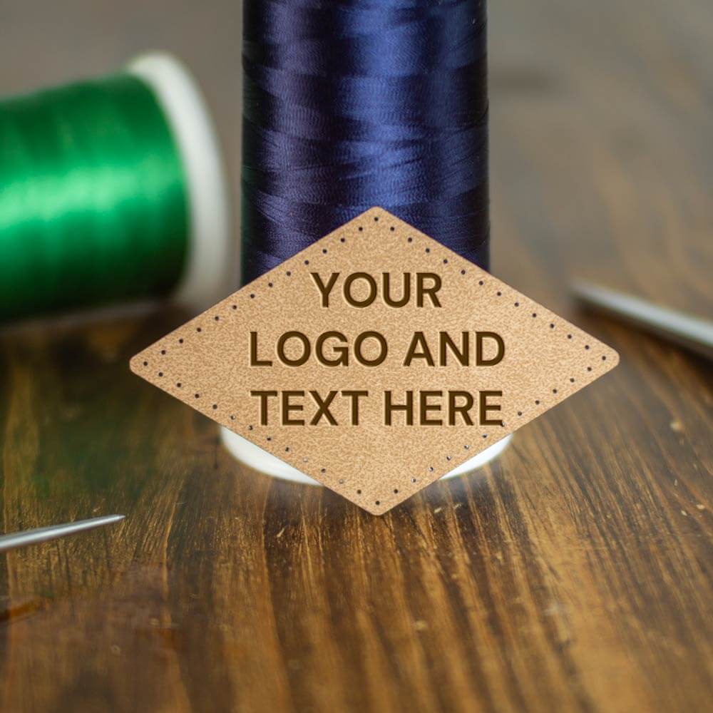 Faux Leather Laser Engraved Patchs
