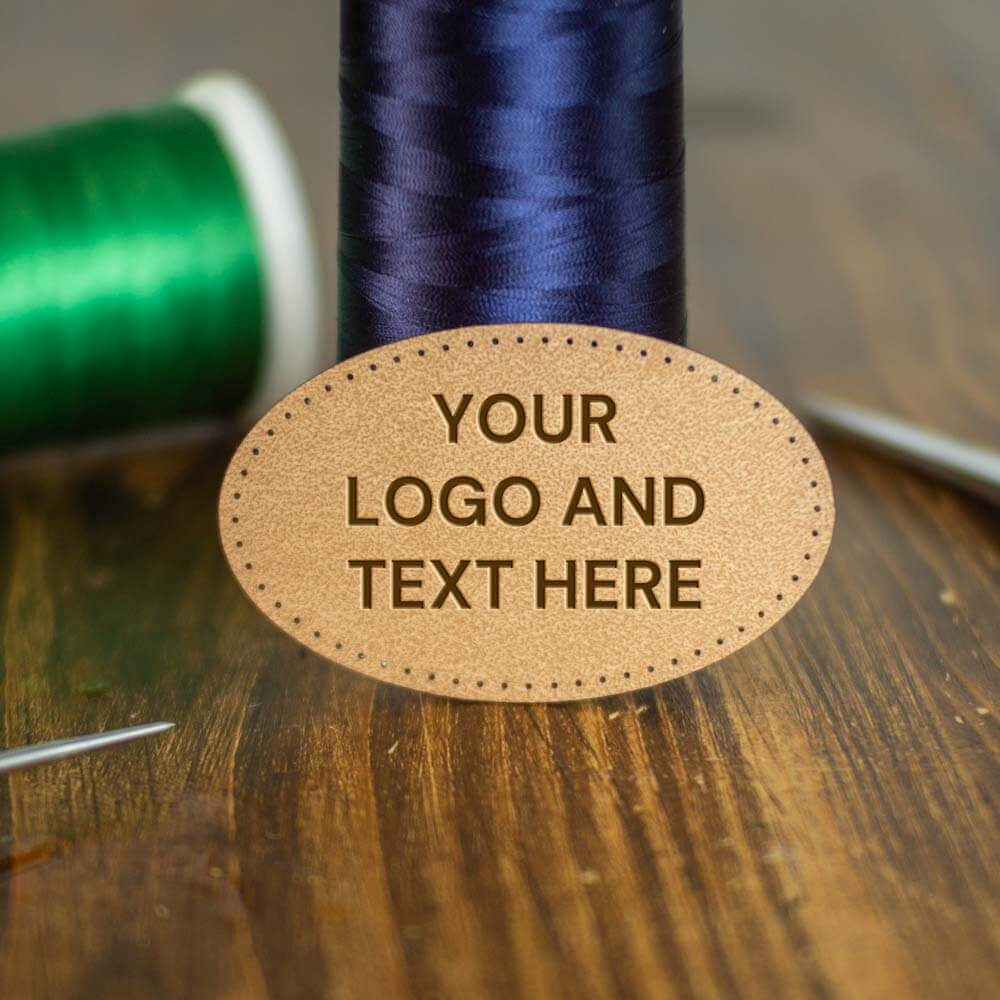Faux Leather Laser Engraved Patchs