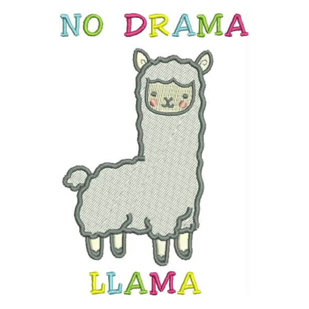 Llama Alpaca Digital Embroidery Pattern for download