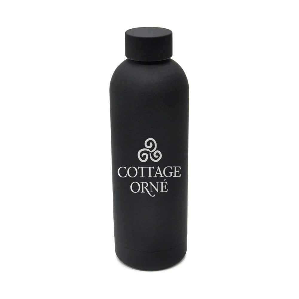 Cottage Orné Water Bottle - Black 500ml