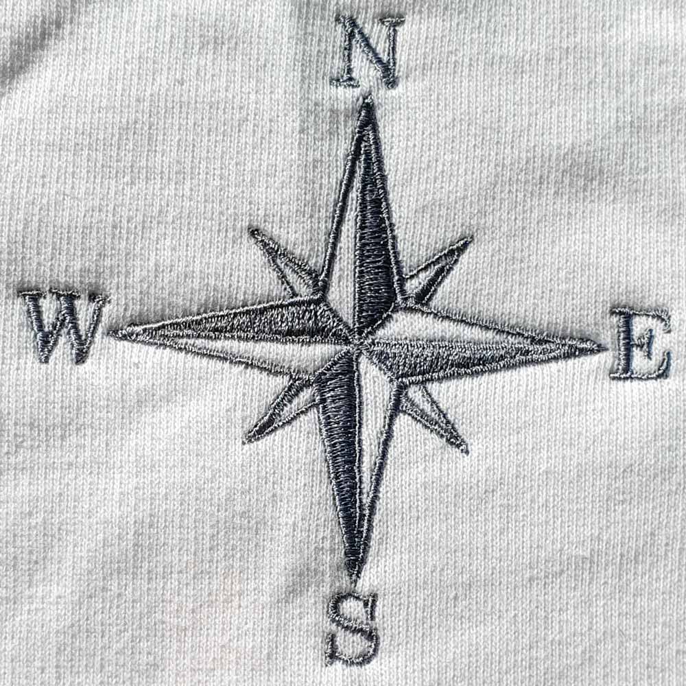 Nautical Compass Digitised Machine Embroidery Pattern