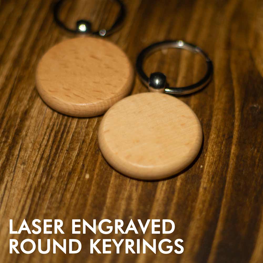 Laser engravable keyrings