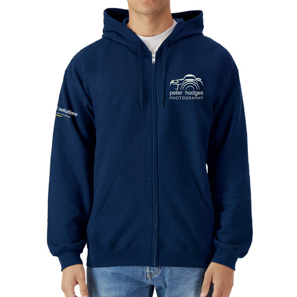 Peter Hodges Zip Up Hoodie Navy