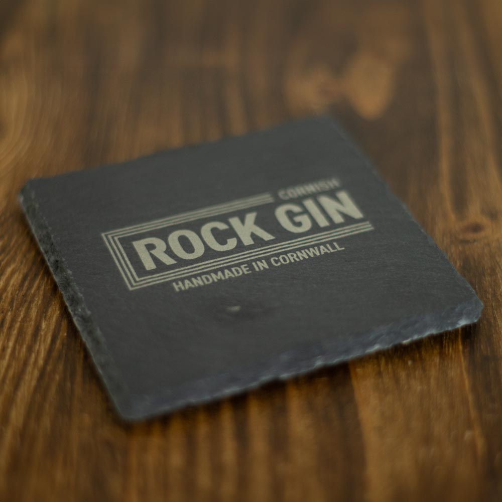Square Slate Drinks Coaster Laser Engraved