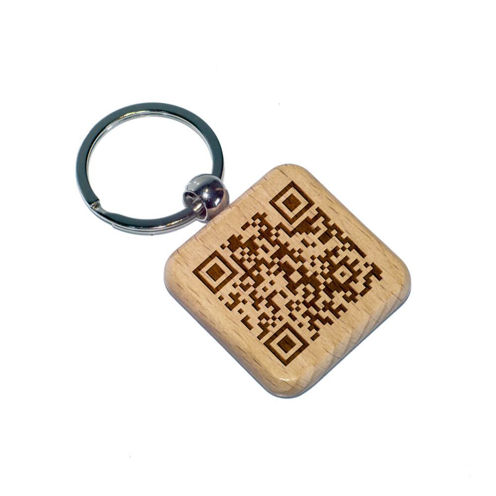Branded Square Keyring