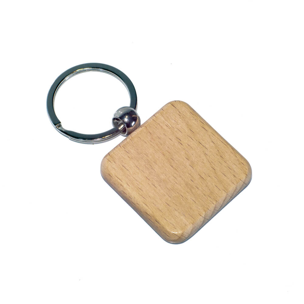Laser Engraved Square Keyring