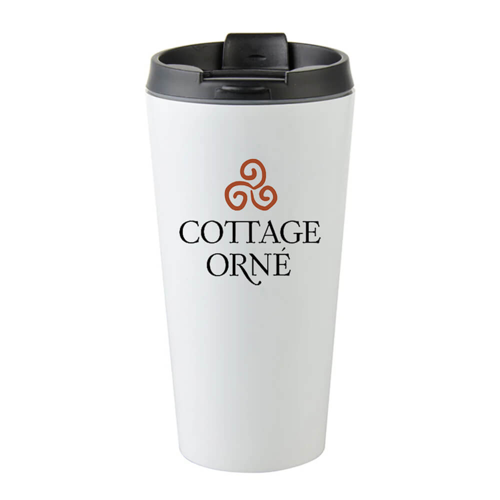 Cottage Orné Tumbler with Lid - 16oz - Stainless Steel
