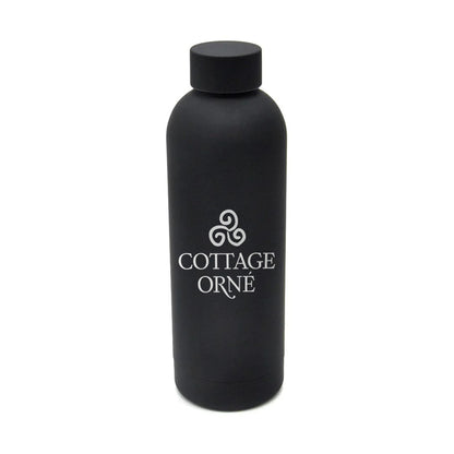 Cottage Orné Water Bottle - Black 500ml
