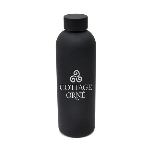 Cottage Orné Water Bottle - Black 500ml