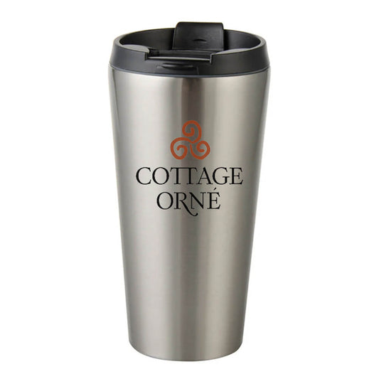 Cottage Orné Tumbler with Lid - 16oz - Stainless Steel