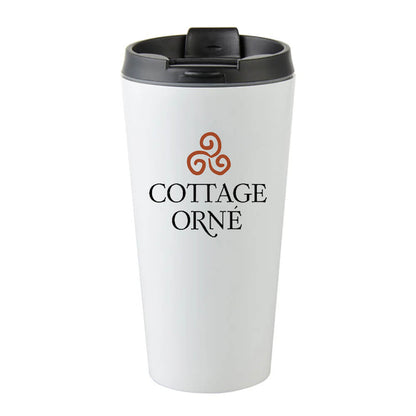 Cottage Orné Tumbler with Lid - 16oz - Stainless Steel